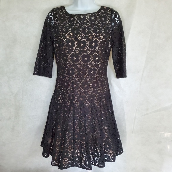 Betsey Johnson Black Lace Dress - Picture 2 of 8